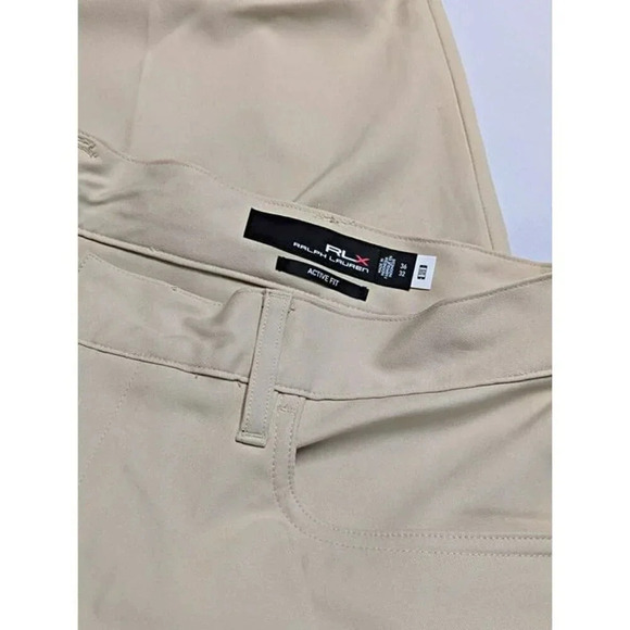 RLX Ralph Lauren Men's Active Fit Performance Twill Pants Basic Sand Size 36x32 - Picture 5 of 8